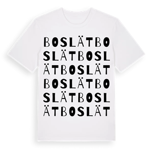 Boslät ordlek t-shirt – ekologisk bomull t-shirt från Pinshirt