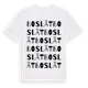 White t-shirt med Boslät ordlek t-shirt