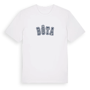 Böta college t-shirt – ekologisk bomull t-shirt från Pinshirt