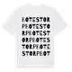 White t-shirt med Botestorp ordlek t-shirt