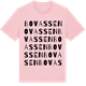 Pink Cotton t-shirt med Bovassen ordlek t-shirt
