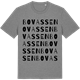 Mid Heather Gray t-shirt med Bovassen ordlek t-shirt