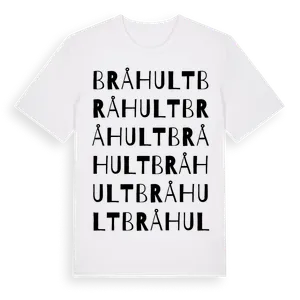Bråhult ordlek t-shirt – ekologisk bomull t-shirt från Pinshirt