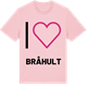 Pink Cotton t-shirt med Jag älskar Bråhult t-shirt stort tryck