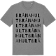 Mid Heather Gray t-shirt med Brånahult ordlek t-shirt