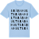 Blue Soul t-shirt med Brånahult ordlek t-shirt