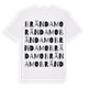White t-shirt med Brändamo ordlek t-shirt