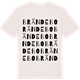 Vintage White t-shirt med Brändebo ordlek t-shirt