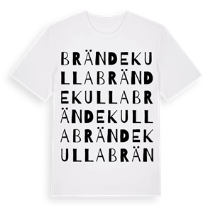 Brändekulla ordlek t-shirt – ekologisk bomull t-shirt från Pinshirt