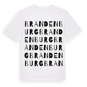 Brandenburg ordlek t-shirt – ekologisk bomull t-shirt från Pinshirt