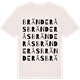 Vintage White t-shirt med Bränderås ordlek t-shirt