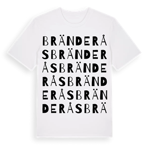 Bränderås ordlek t-shirt – ekologisk bomull t-shirt från Pinshirt