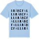 Blue Soul t-shirt med Brånefall ordlek t-shirt