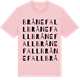 Pink Cotton t-shirt med Brånefall ordlek t-shirt