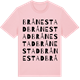 Pink Cotton t-shirt med Brånestad ordlek t-shirt