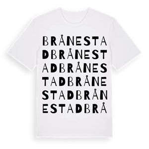 Brånestad ordlek t-shirt – ekologisk bomull t-shirt från Pinshirt