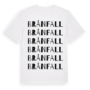 Brånfall ordlek t-shirt – ekologisk bomull t-shirt från Pinshirt