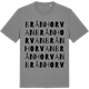 Mid Heather Gray t-shirt med Brånhorvan ordlek t-shirt