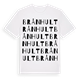 White t-shirt med Brånhult ordlek t-shirt