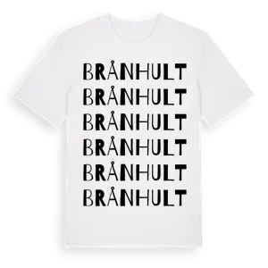 Brånhult ordlek t-shirt – ekologisk bomull t-shirt från Pinshirt