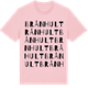 Pink Cotton t-shirt med Brånhult ordlek t-shirt
