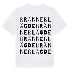 Bränneblägde ordlek t-shirt – ekologisk bomull t-shirt från Pinshirt