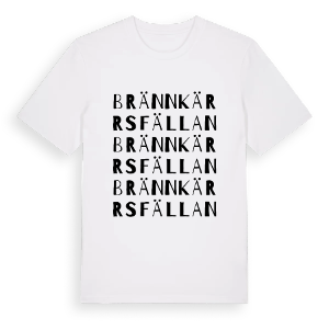 Brännkärrsfällan ordlek t-shirt – ekologisk bomull t-shirt från Pinshirt
