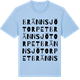 Blue Soul t-shirt med Brännsjötorpet ordlek t-shirt
