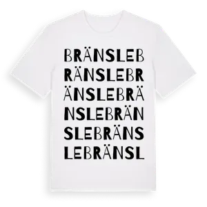 Bränsle ordlek t-shirt – ekologisk bomull t-shirt från Pinshirt