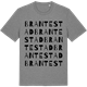 Mid Heather Gray t-shirt med Brantestad ordlek t-shirt