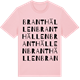 Pink Cotton t-shirt med Branthällen ordlek t-shirt