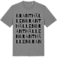 Mid Heather Gray t-shirt med Branthällen ordlek t-shirt