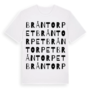 Bråntorpet ordlek t-shirt – ekologisk bomull t-shirt från Pinshirt