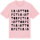 Pink Cotton t-shirt med Branttorpet ordlek t-shirt
