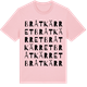 Pink Cotton t-shirt med Bråtkärret ordlek t-shirt