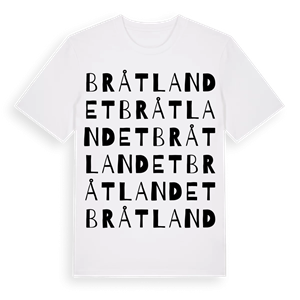 Bråtlandet ordlek t-shirt – ekologisk bomull t-shirt från Pinshirt