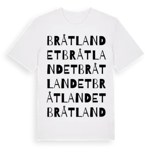 Bråtlandet ordlek t-shirt – ekologisk bomull t-shirt från Pinshirt