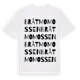White t-shirt med Bråtmomossen ordlek t-shirt