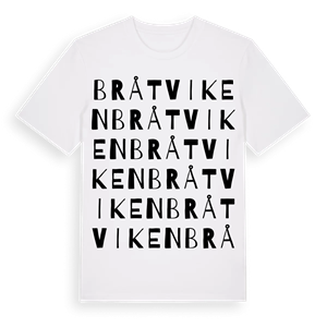 Bråtviken ordlek t-shirt – ekologisk bomull t-shirt från Pinshirt