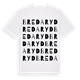 White t-shirt med Bredaryd ordlek t-shirt