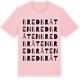 Pink Cotton t-shirt med Bredbråten ordlek t-shirt