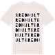 Vintage White t-shirt med Bredhult ordlek t-shirt