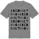 Mid Heather Gray t-shirt med Bredhulthaga ordlek t-shirt
