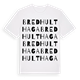 Bredhulthaga ordlek t-shirt