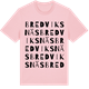 Pink Cotton t-shirt med Bredviksnäs ordlek t-shirt