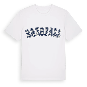 Bresfall college t-shirt – ekologisk bomull t-shirt från Pinshirt