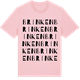Pink Cotton t-shirt med Brinken ordlek t-shirt
