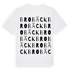 Brobäck ordlek t-shirt – ekologisk bomull t-shirt från Pinshirt