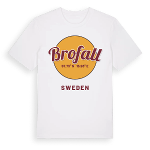 Brofall cirkel t-shirt – ekologisk bomull t-shirt från Pinshirt