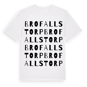 Brofallstorp ordlek t-shirt – ekologisk bomull t-shirt från Pinshirt